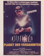 Outland 1981 German poster art vintage 8x10 inch photo Sean Connery