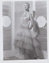 Janet Leigh full body pose in ballroom gown vintage 8x10 inch photo