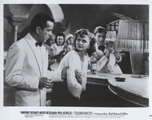 Casablanca vintage 8x10 inch photo Madeleine Lebeau & Bogart at Rick's bar