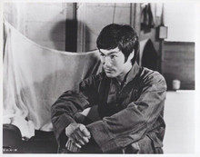 Bruce Lee vintage 8x10 inch photo sitting on floor