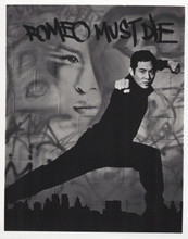 Jet Li vintage 8x10 inch photo in kung fu action pose