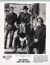 The Quick & The Dead 1998 vintage 8x10 inch photo Di Caprio Hackman Stone Crowe