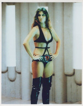 Caroline Munro busty pin-up in her Starcrash sheer outfit vintage 8x10 photo