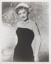 Barbara Stanwyck classic 1940's era elegant in black dress vintage 8x10 photo