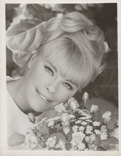 Elke Sommer vintage 8x10 inch photo beautiful portrait with flowers