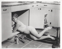 Shirley Jones in sexy shorts fixing sink 1963 A Ticklish Affair 8x10 inch photo