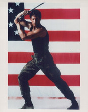 Michael Dudikoff 1985 action pose American Ninja vintage 8x10 inch photo