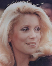 Catherine Deneuve beautiful 1970's era smiling portrait vintage 8x10 inch photo