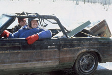 John Candy Steve Martin in burned out car Planes Trains Automobiles 8x10 photo