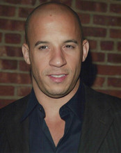 Vin Diesel young looking smiles for Hollywood press vintage 8x10 inch photo