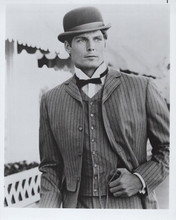 Christopher Reeve vintage 8x10 inch photo Somewhere in Time in suit & hat