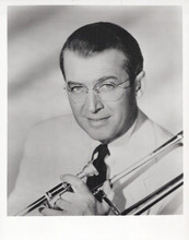 James Stewart with trombone The Glenn Miller Story 8x10 inch photo