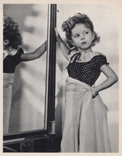 Shirley Temple tries to look grown up vintage 8x10 inch photo fiber paper stock