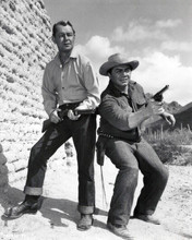 The Badlanders 1958 western Alan Ladd & Ernest Borgnine take aim 8x10 inch photo