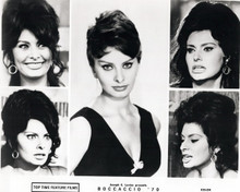 Sophia Loren in 5 different scenes 1962 Boccaccio '70 movie 8x10 inch photo