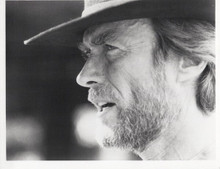 Clint Eastwood in profile view wearing western hat 8x10 inch photo