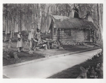 Wizard of Oz Judy Toto Tin Man Scarecrow come across cottage vintage 8x10 photo