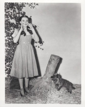 Wizard of Oz Judy Garland full body pose with Toto by side vintage 8x10 photo