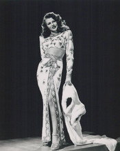Rita Hayworth full body Hollywood glamour pose from Gilda 8x10 inch photo