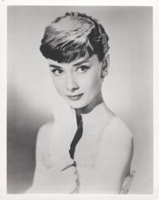 Audrey Hepburn bare shoulders glamour portrait Roman Holiday 8x10 inch photo