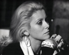 Catherine Deneuve looks in deep thought early 1970's 8x10 inch photo