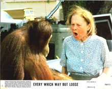 Every Which Way But Loose 1978 original 8x10 lobby card Ruth Gordon & Clyde