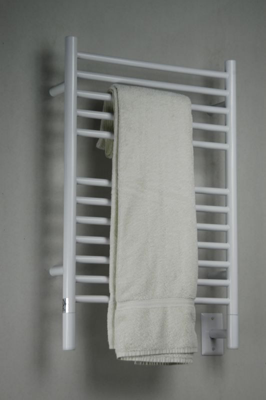 Jeeves Collection Model E Straight White Heated Towel Rack 20 5 X 31
