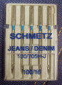 Schmetz Jeans/Denim Needles Size 100