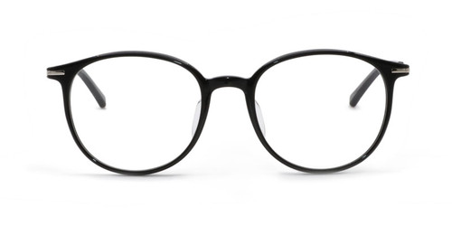 Solid Black with Silver Temples (C1)