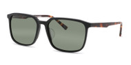 Matted Black with Tortoise Temples and G15 Green Polarized Lenses (C1)
