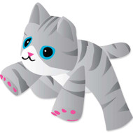 Gray Tabby Kitten - 4 Ft.
