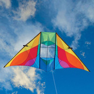 RipStop Nylon Material 3/4-oz Case Tails Delta Kite Levitation Rainbow 