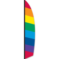  Feather Banner (16 ft Rainbow)