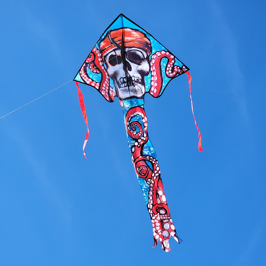 Lg. Easy Flyer Kite - Pirate Octopus | Picture Pretty Kites |