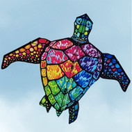 Large Sea Turtle Kite - Rainbow