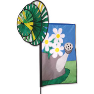 Triple Spinner w/Graphic Banner (Summer Daisies)