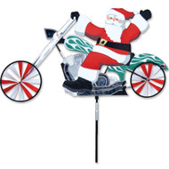 28 in. Chopper Motorcycle Spinner - Santa