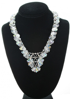 Handmade with SWAROVSKI ELEMENTS. Sterling Silver. Limited Edition made with very rare discontinued Elements that date back to the 1930's.