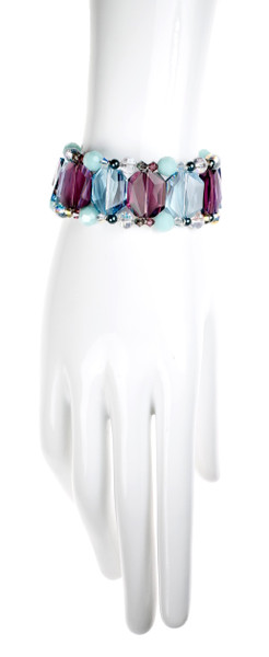 Statement Cuff Bracelet with lots of Sparkle from all the Crystals from Swarovski