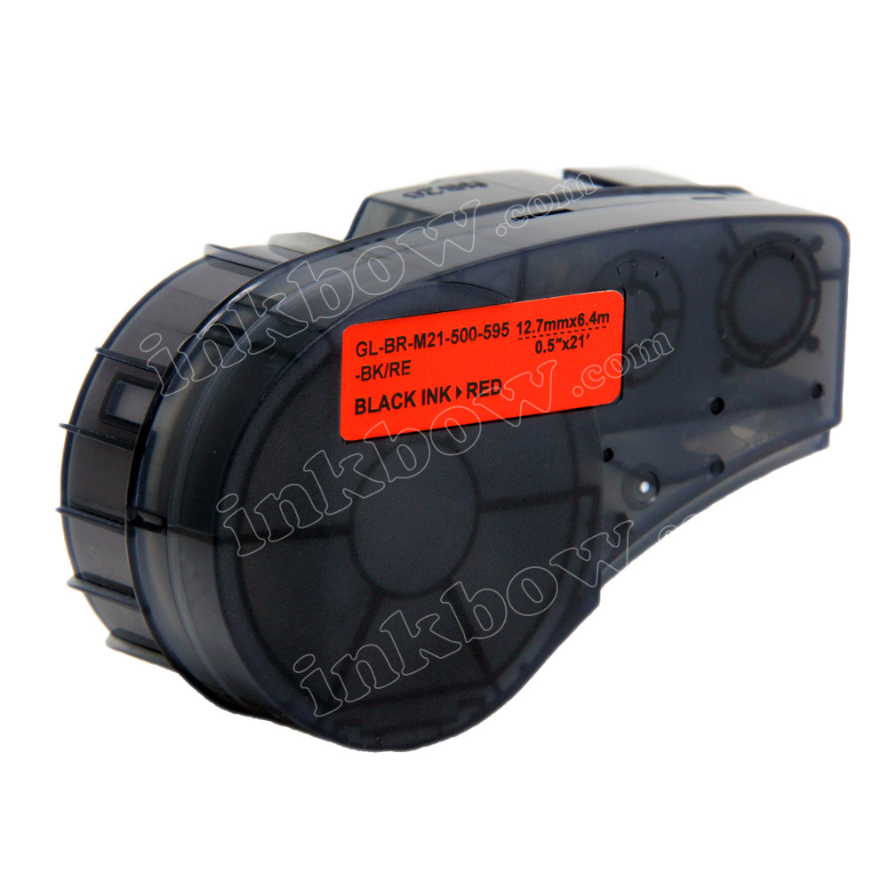 M21-750-499 - Black On White Nylon Brady High Adhesion Cloth Label Tape C...