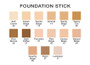Foundation Stick color chart