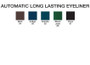 Automatic Long Lasting Eyeliner, color chart