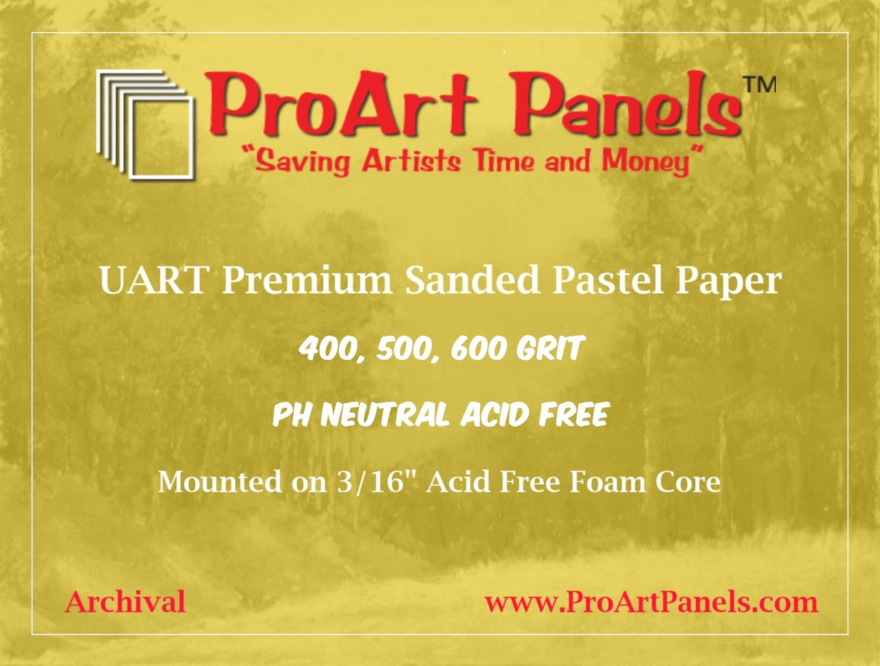 UArt Premium Sanded Pastel Paper Board - 18 x 24, Neutral, 400