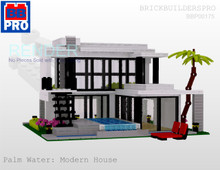 Palm Water Modern House PDF Lego Instructions