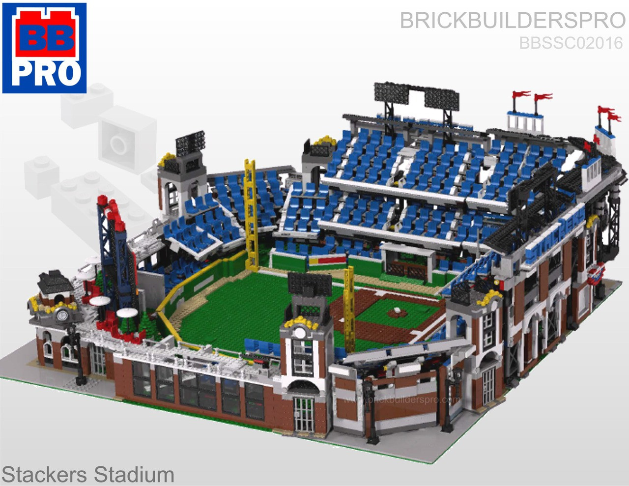 Lego best sale stadium baseball