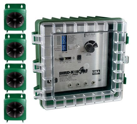 Broad Band Pro Kit comes with 4 speakers  (approx 30 metres per speaker.)