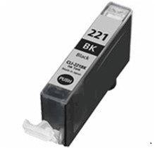 Canon CLI-221BK Compatible Black Printer Ink Cartridge for select Canon PIXMA Printers