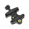 Acratech Quick release clamps are compatible with all Arca Swiss style camera plates.  Clamp shown with a level, detent pin and rubber knob.