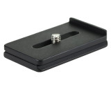 2 1/2 Inch Lens Plate. The lip prevents the lens from possible twisting and rotating while mounted on your tripod head.