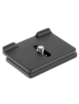Camera specific quick release plate. The prongs are designed to prevent your camera from twisting while it's mounted on your tripod head.